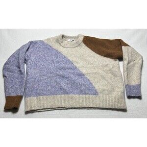 Madewell Sweater Camel Hair Wool Blend Womens Medium Pullover Casual *HOLE*